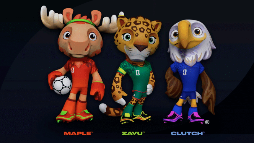 Mascotas del Mundial 2026 Clutch Maple Zayu