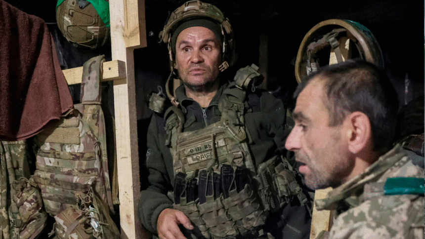 波克罗夫斯克前线战区航拍图