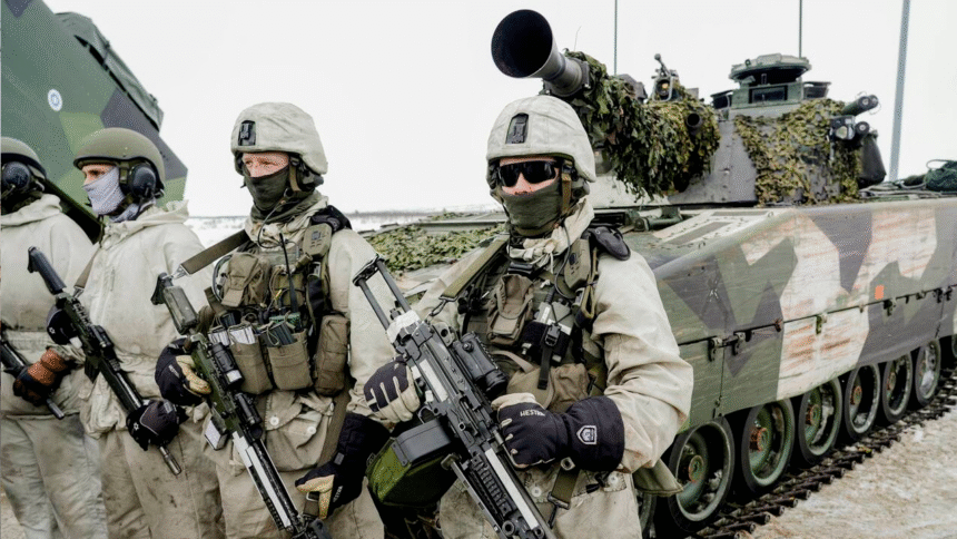 北欧十国加强军事联盟 应对俄方安全威胁 军演画面