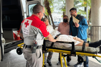 Imagen de traslado humanitario Cruz Roja desde México a Costa Rica