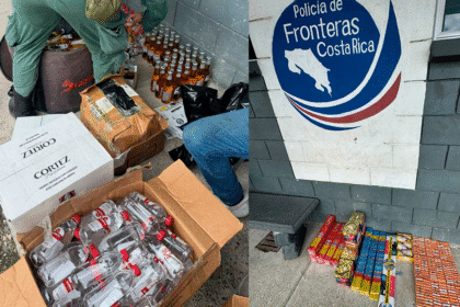 Decomiso fronterizo de licor y pólvora en Zona Sur