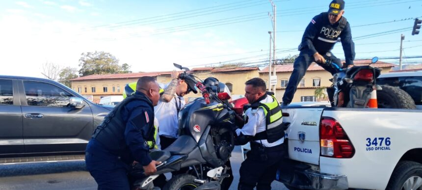 seguridad, tránsito, Santa Cruz, Cartagena, Tempate, Guanacaste, Fuerza Pública, Policía de Tránsito, delitos, motocicletas, seguridad vial, Costa Rica