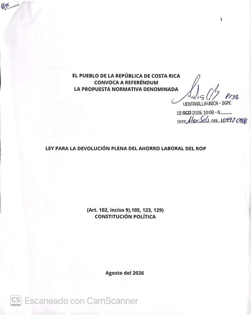 El ROP a referéndum
