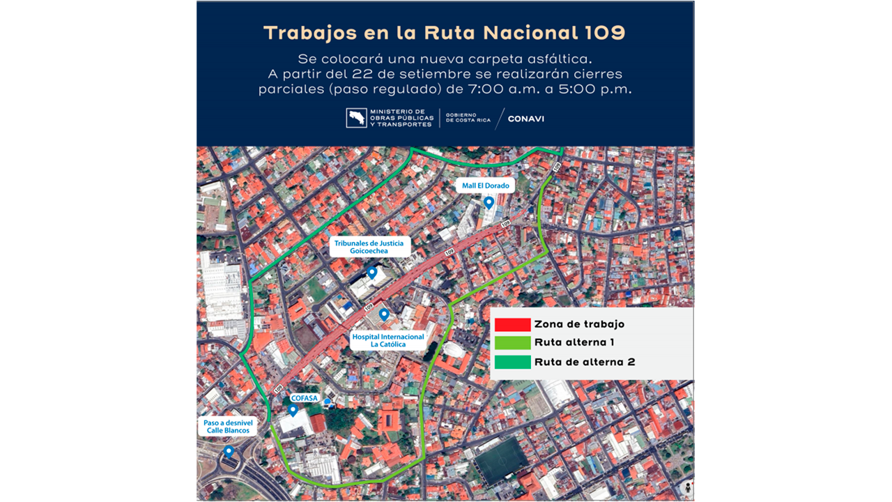 Obras en la Ruta Nacional 109 con paso regulado