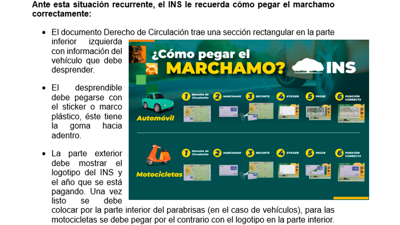 Sticker del marchamo 2025 en parabrisas del vehículo